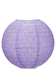 素色洞洞燈籠(粉紫)