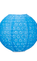 素色洞洞燈籠(水藍)