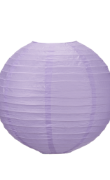 素色紙燈籠(淡紫)
